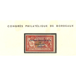 Congrès philatélique de Bordeaux n° 182 