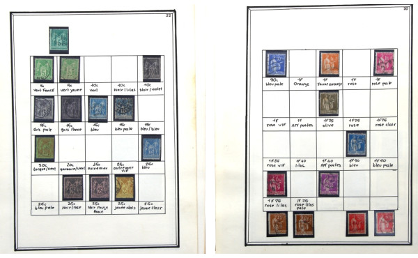 Collection de TP France neufs et oblitér