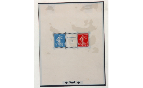Bloc esposition philatélique de Strasbou