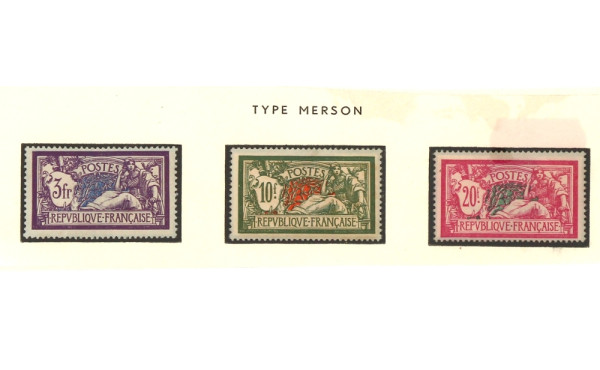 Merson n° 206 à 208 neufs avec charnière