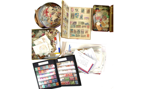 A TRIER - 4 boites de TP oblitérés Franc