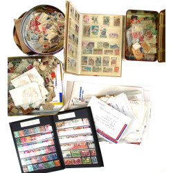 A TRIER - 4 boites de TP oblitérés Franc