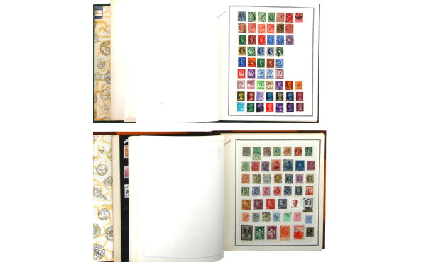 DIVERS MONDE - 2 classeurs de TP oblitér