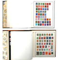 DIVERS MONDE - 2 classeurs de TP oblitér