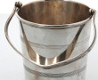 Seau à glace à anse en métal argenté ang