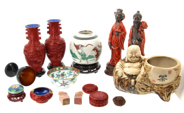 Thème ASIE - Lot comprenant : des objets