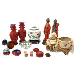 Thème ASIE - Lot comprenant : des objets