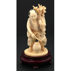 "Homme portant un fagot de bois", sujet 