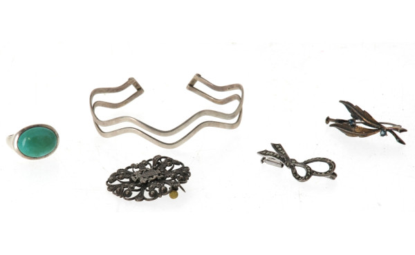 Bracelet jonc ouvert en argent 925ème, p