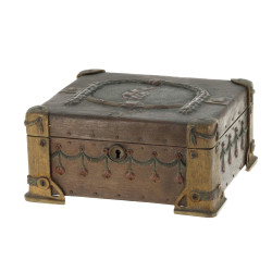 Coffret fin XIXè, début Xxè en bois gain