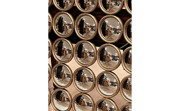 Original et grand miroir vintage constit