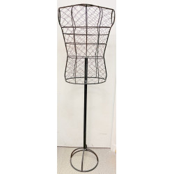 Mannequin en métal et grillage, H 155 cm