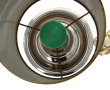 Lampe années 70, couleur argentée, desig