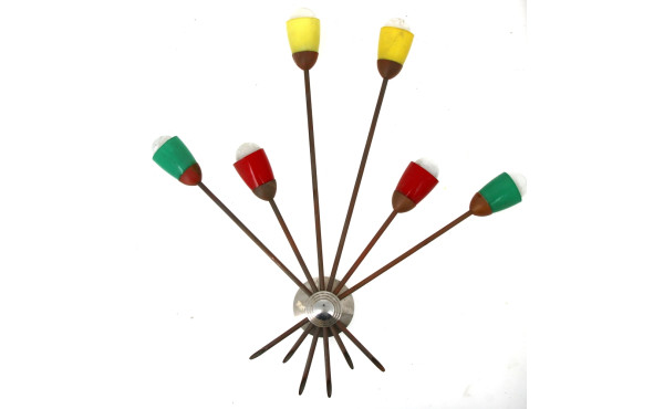 Années 50 - Paire d'appliques murales en