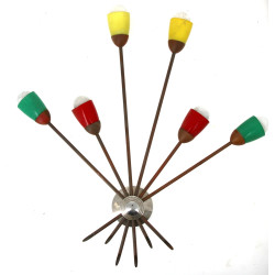 Années 50 - Paire d'appliques murales en