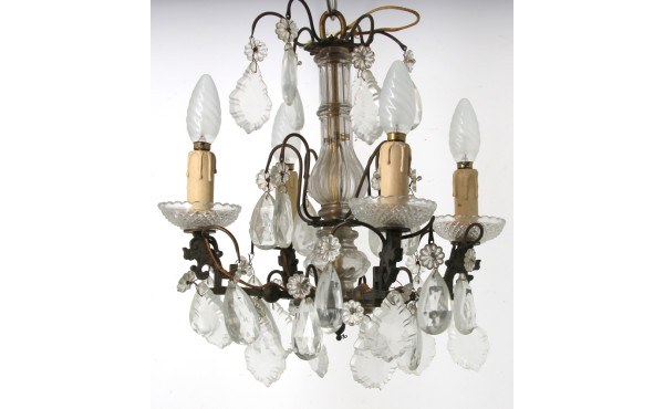 Petite suspension à pampilles, 4 bras de