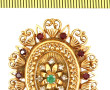 Broche-pendentif en or jaune 18 cts, poi