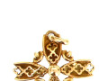 Pendentif croix en jaune 18 cts, plus de