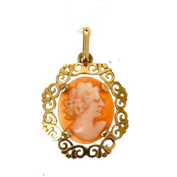 Pendentif en or jaune 18 cts, poinçon tê