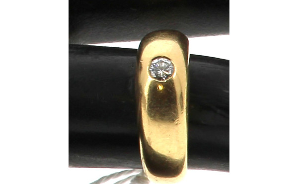 Bague jonc en or jaune 18 cts, poinçon t