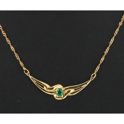 Collier en or jaune 18 cts (750ème) sert