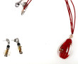 MURANO - Collier dans les tons rouges av