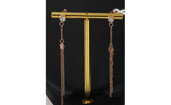 CHRISTIAN LACROIX - Paire de BO pendante