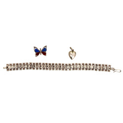 Bracelet ligne en argent, travail étrang