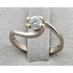 Bague solitaire diamant 0,50 ct, monture
