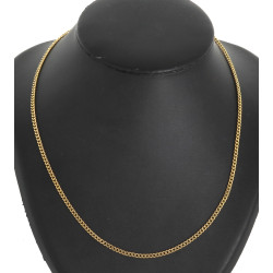 Belle chaîne en plaqué or, L 51 cm : on 