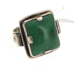 Bague en argent 925ème sertie d'un caboc