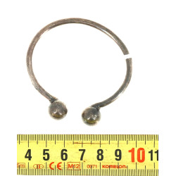 Bracelet jonc ouvert en argent, poinçon 