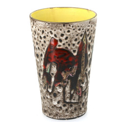 VALLAURIS - Marius BESSONE - Vase en cér