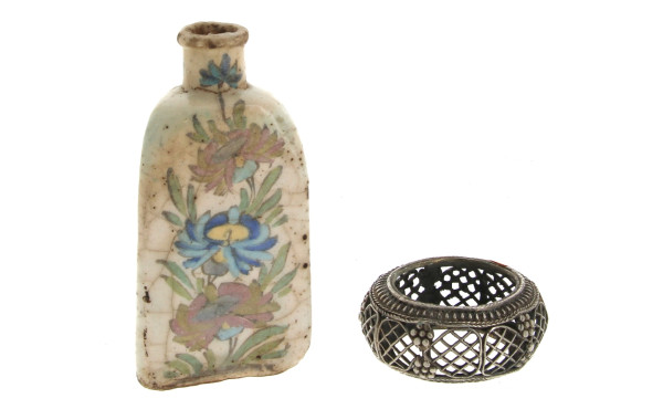 IRAN - Bouteille ancienne en céramique à