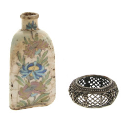 IRAN - Bouteille ancienne en céramique à