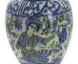 ORIENT - Vase iranien en céramique à déc