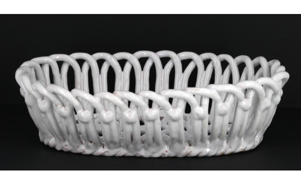 Corbeille à fruits en céramique émaillée