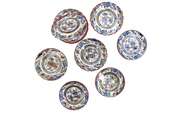 CREIL & MONTEREAU - 12 petites assiettes