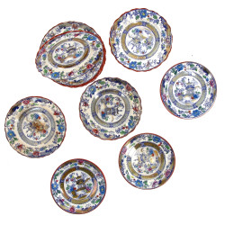 CREIL & MONTEREAU - 12 petites assiettes