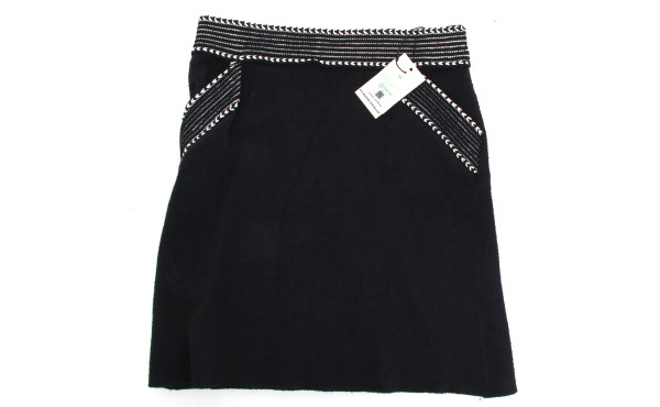 Lot de 2 jupes bleu marine : une jupe lo