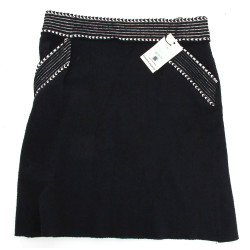 Lot de 2 jupes bleu marine : une jupe lo