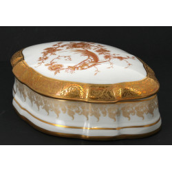 LIMOGES - Belle bonbonnière en porcelain