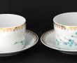 LIMOGES - Paire de tasses déjeuner avec 