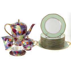 LIMOGES - Service à gâteaux en porcelain