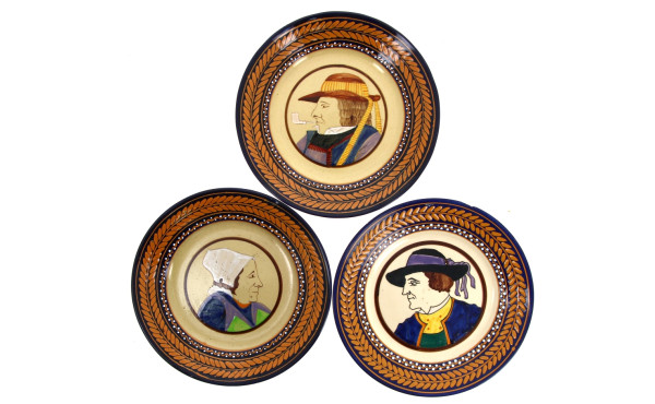 HB QUIMPER (avant 42) - Trois assiettes 