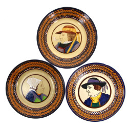 HB QUIMPER (avant 42) - Trois assiettes 