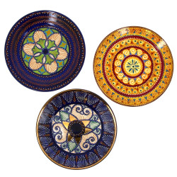 HB QUIMPER - Deux assiettes perlées déco