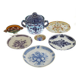 KERALUC - Lot de pièces en grès : YVAIN 