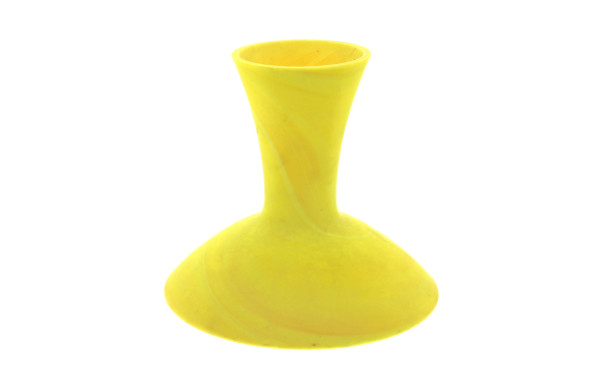 Vase forme toupie à long col en verre ja