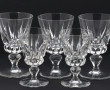 SAINT-LOUIS - 6 verres à vin en cristal 